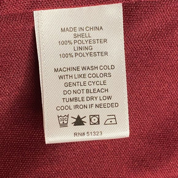 1.State Dress Large Burgundy Pink Floral Tunic Knee Length Fully Lined - Picture 9 of 10